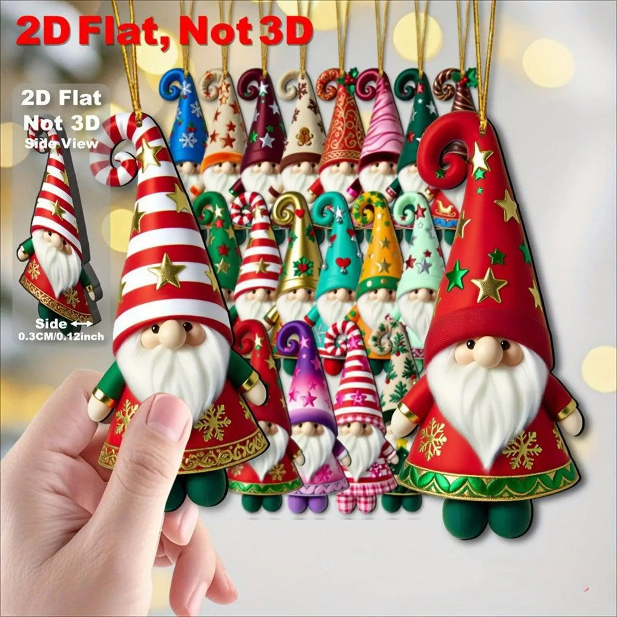 Seasonal Fall Gnomes 8 Pieces Charm Decorations Ornaments Gnomes Figurines Decor for Party New Year Outdoor Indoor Branches Vue