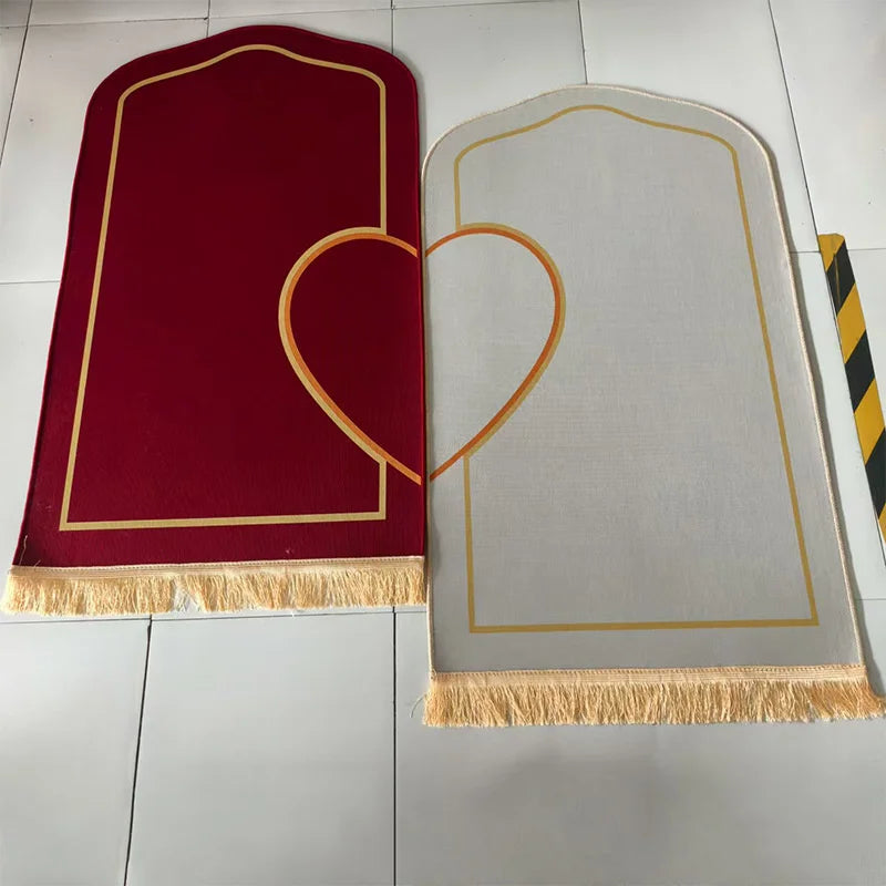 Irregular Flannel Prayer Rug Thick Short Pile Sponge Back Floor Mat Home Altar Meditation Corner Adults Cozy Spiritual Gift Vue 70x110cm A14