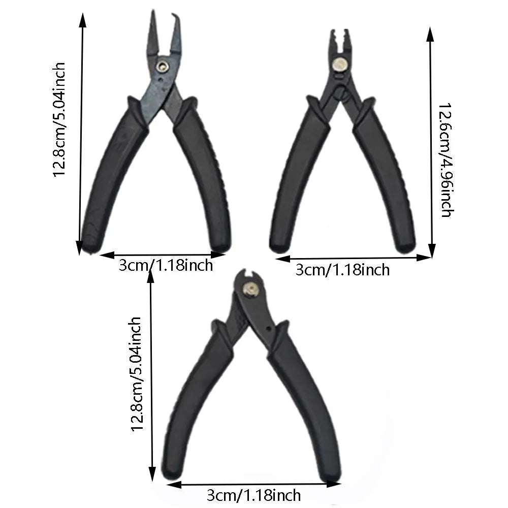 Crimping Function Split Ring Pliers Opening/Closing Flush Cut Jump Ring Pliers One-handed Operation Steel Cutting pliers Vue