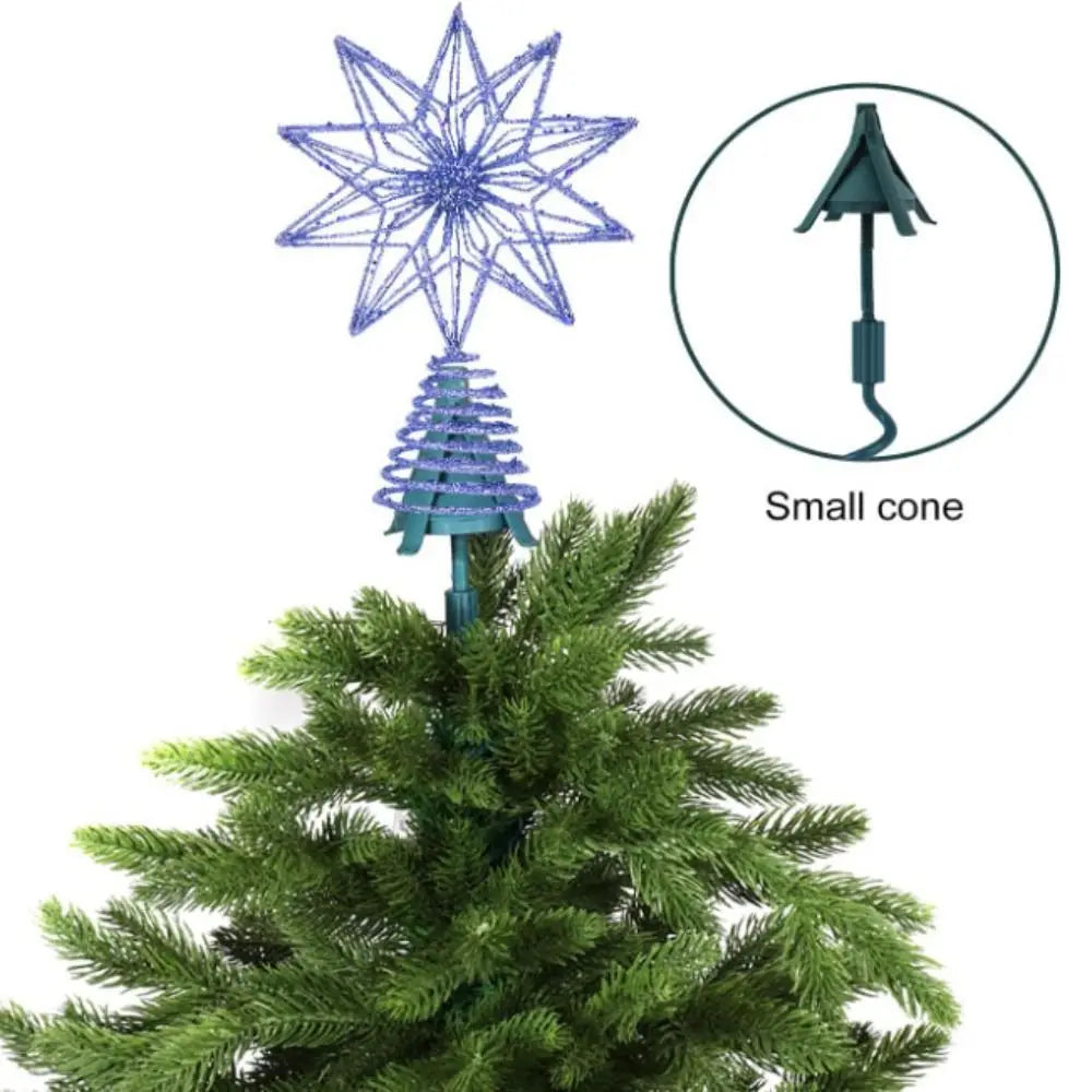 Universal Design Christmas Tree Topper Stand Lightweight Adjustable Tree Top Holder Durable Construction Green Rotating Stand Vue