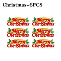 Holiday Christmas Thanksgiving Napkin Ring Holder Decorative Napkin Holder for Family Table Dinner Holiday Table Setting Vue Christmas-6PCS