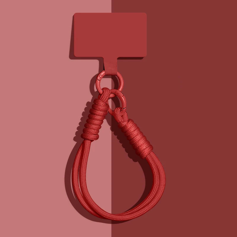 1 Piece Portable Mobile Phone Lanyard Pendant Bag Chain Easy To Carry Wristband Advanced Solid Color Short Keychain Vue A8