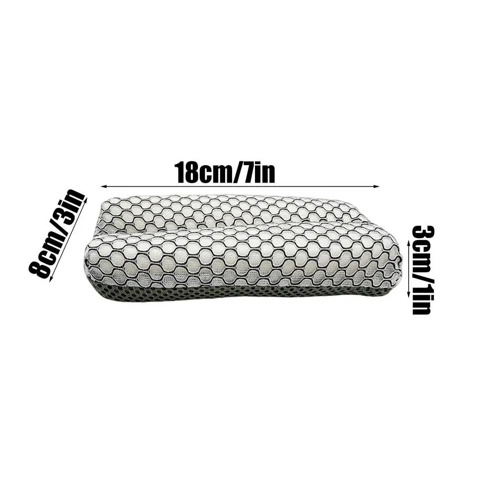 18X8X3cm Car Wash Sponge Two Sided Microfiber Scrubber Auto Detailing Supplies Tar Sponge For Vehicle Truck Motorcycle SUV Vue A