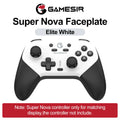 GameSir Super Nova Magnetic Faceplate Personalize Gamepads Multicolor Shell Cover Wireless Controle Front Case Top Cover Vue Elite White