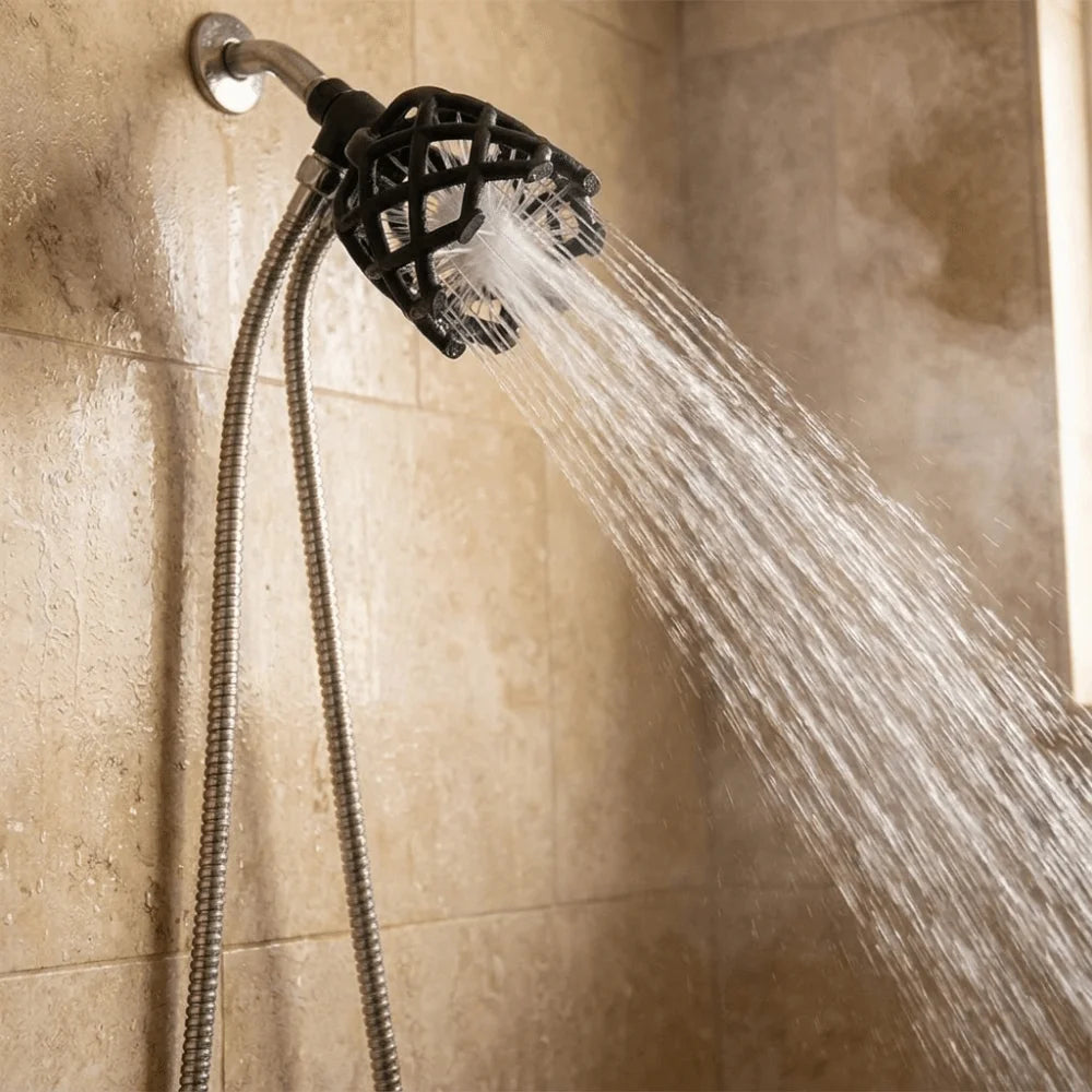Circular Design Ring Shape Shower Head Dense Outlet Layout Steady Large Water Flow Massage Shower Sprayer Vue