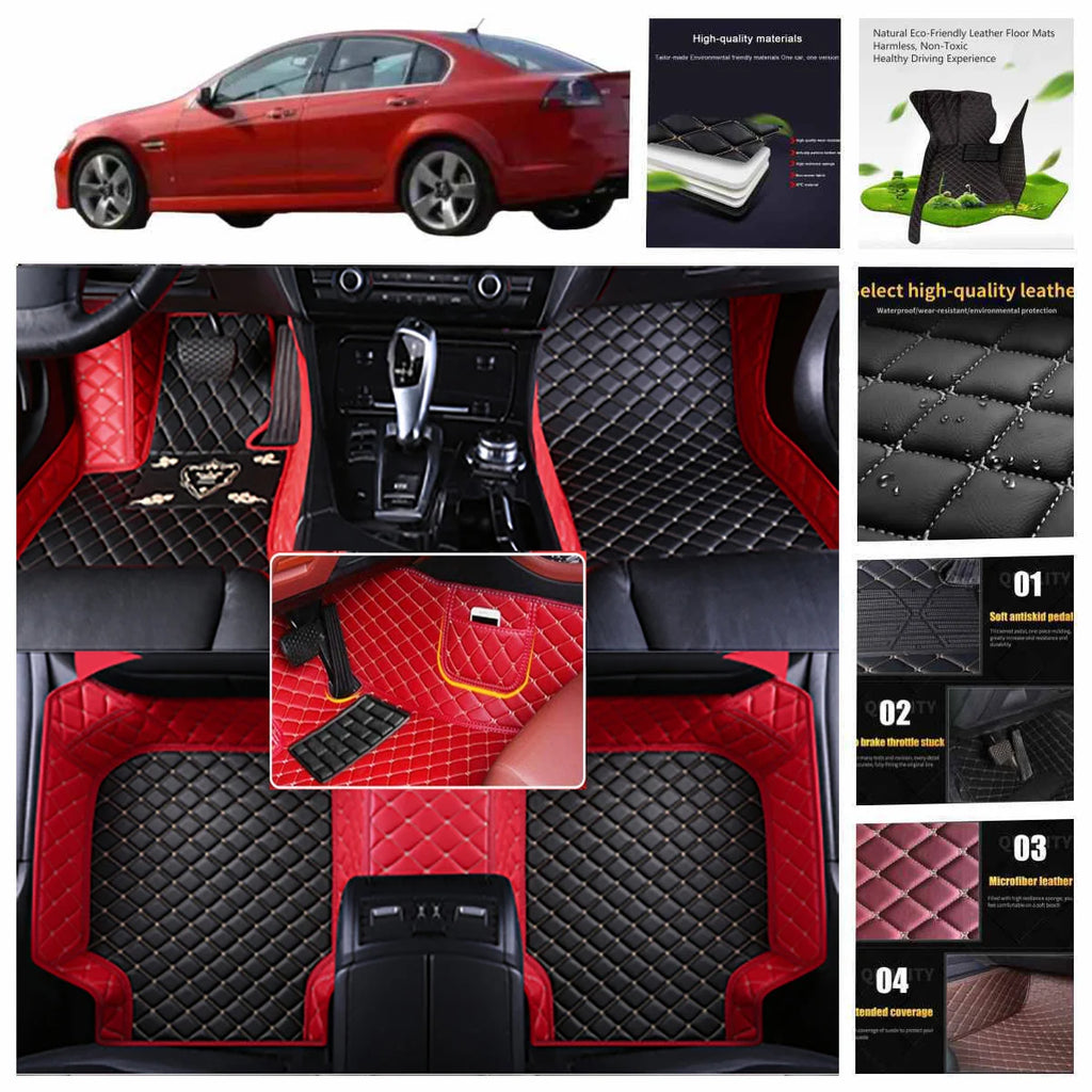 5D leather waterproof Custom Car Floor Mats For VW Phaeton 2002-2016 Years Auto Carpets Accessorie Coche liners Vue