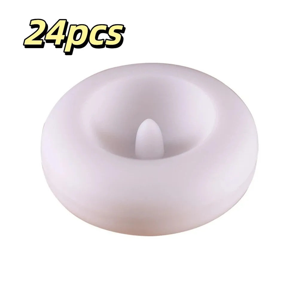 Waterproof Performance Flameless LED Floating Candle Lights Automatic Turn On Waterproof Floating Candle Lights Vue 24pcs
