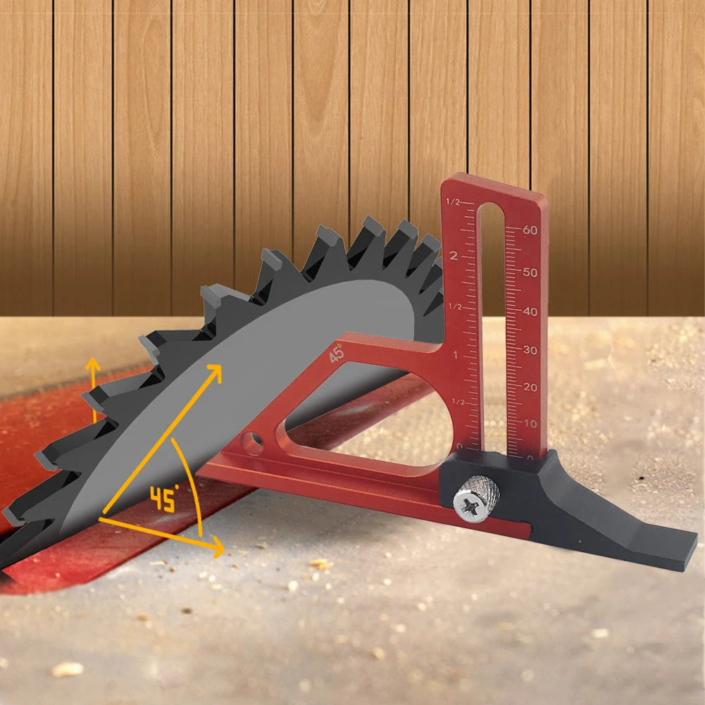Metal Height & Depth Gauge for Table Saw, Drill Press & Bandsaw Woodworking Height Gauge Vue