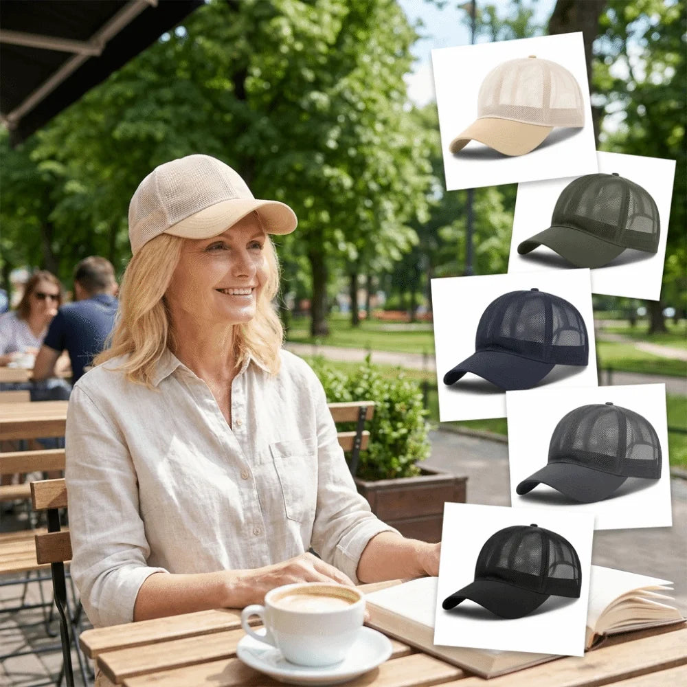 Full Mesh Trucker Baseball Cap Lightweight Breathable Hat Quick Dry