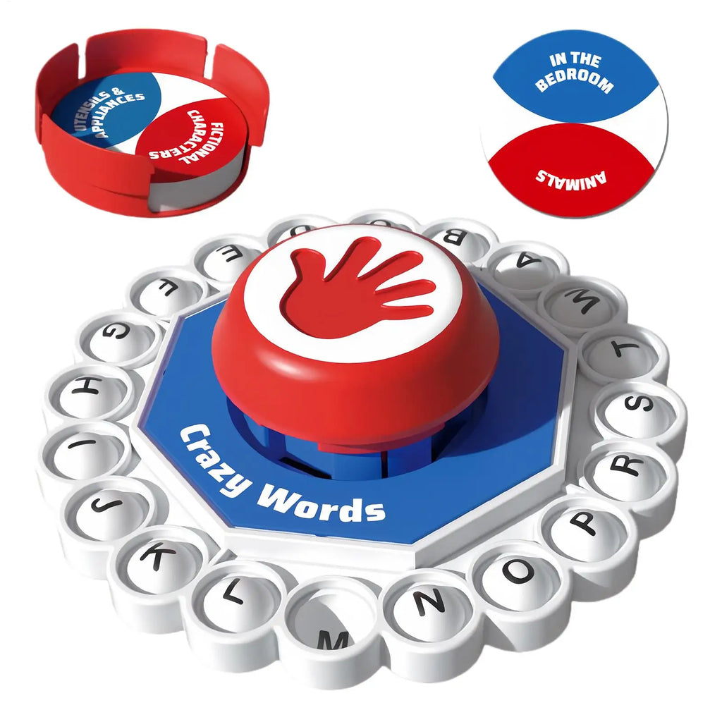 Word Board Games Press Alphabet Learning Board Toy Educational Letter Spelling Game for Child Boy Girl Adult Family Gathering Vue