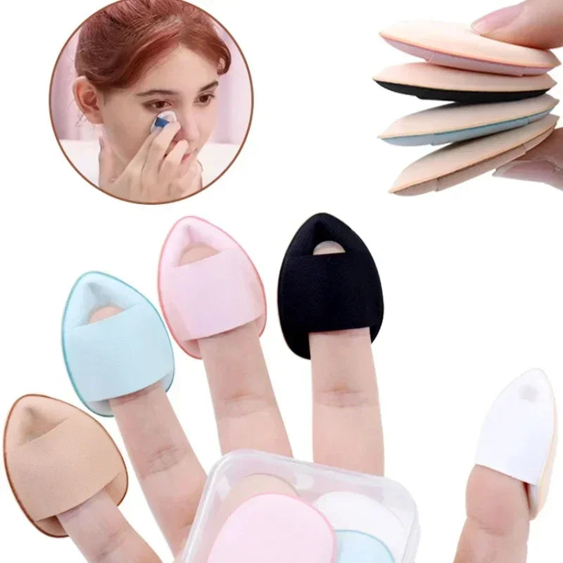 6Pcs Applicator Makeup Tools Mini Puff Small Air Concealer BB Cream Cosmetic Cushion Finger Foundation Powder Sponge Face Vue