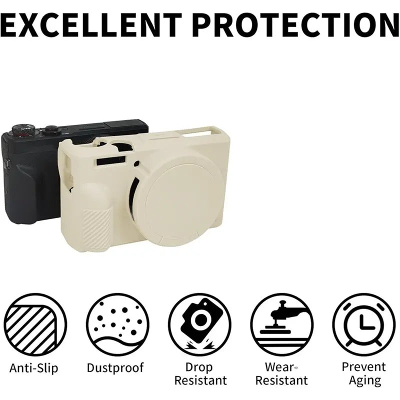 Hot-1Pc G7X Mark III Case Soft Silicone Protective Cover For Canon Vue