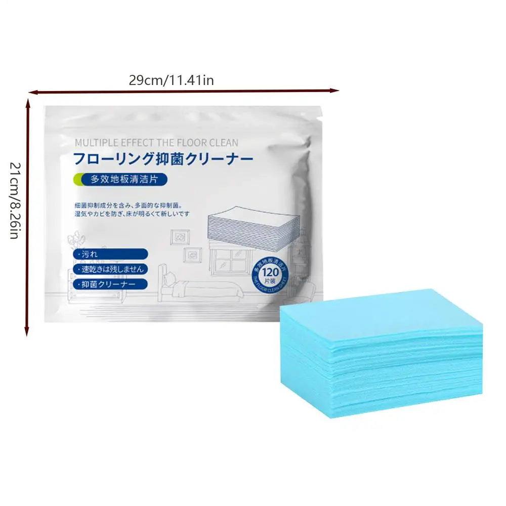 120PCS Floor Cleaner Tablets, Dissolvable Multi-Surface Mopping Sheets, Portable Floor Cleaning for Laminate Hardwood Tile Wall Vue B