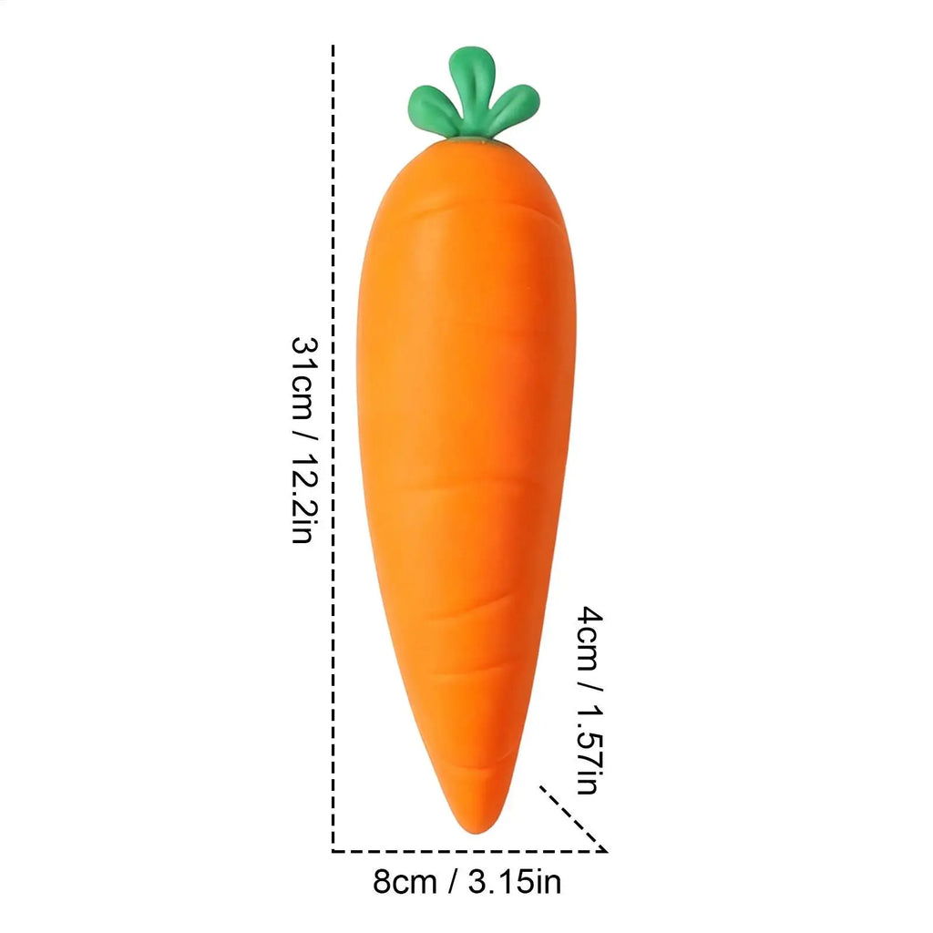 31cm Giant Carrot Squish y Toy, Super Soft Sensory Fidget Stress Relief, Large Plush Anxiety Calming Gift For Adults Kids Office Vue