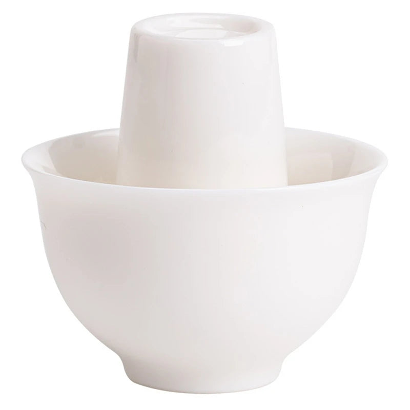 Elegant White Porcelain Teacup Set - Sheep Fat Jade Teacup, Chinese Tea Tasting Cups For Aromatic Experienceabkw Vue As Shown