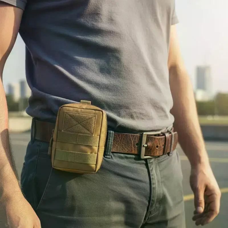 Multifunctional Accessory Tool Bag Outdoor Waist Pouch Zippered