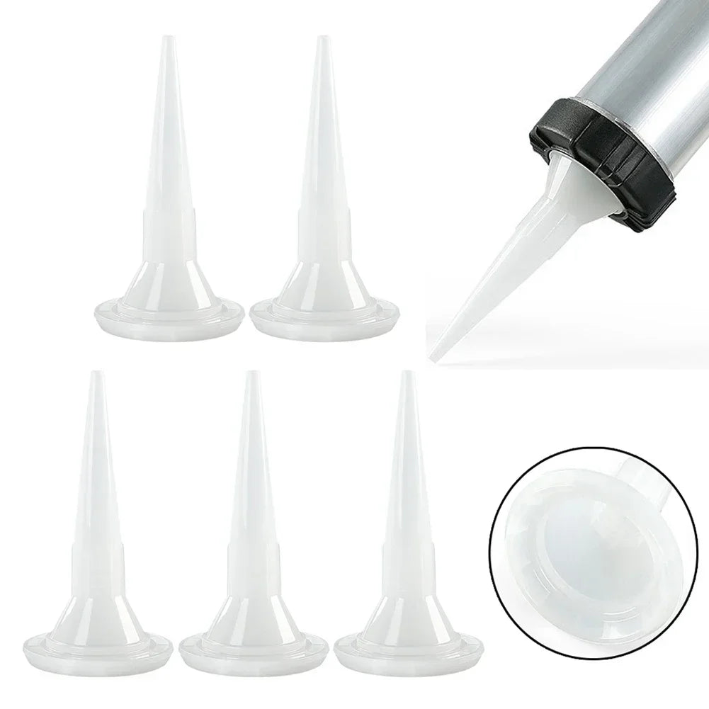 5-Pack Universal Plastic Caulking Nozzle Tips for Sealant Guns Caulking Nozzle Tips Vue