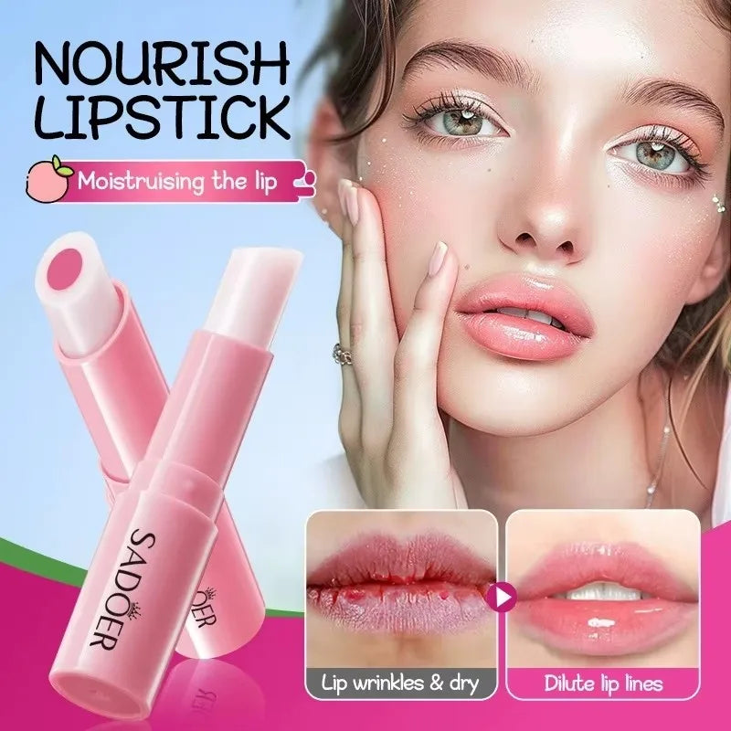 Color-Changing Hydrating Lip Balm, Moisturizing and Hydrating Lip Balm That Changes Color with Temperature, a Moisturizing Touch for Your Lips, the Color Will Change According to the Temperature of Your Lips, Delicately Cares Vue