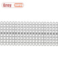 1-20pcs Reusable Adjustable Universal Lid Strap Elastic Canning Jar Crock Pot Box Holder for Kitchen Pantry Cabinet Storage Vue Grey-20PCS