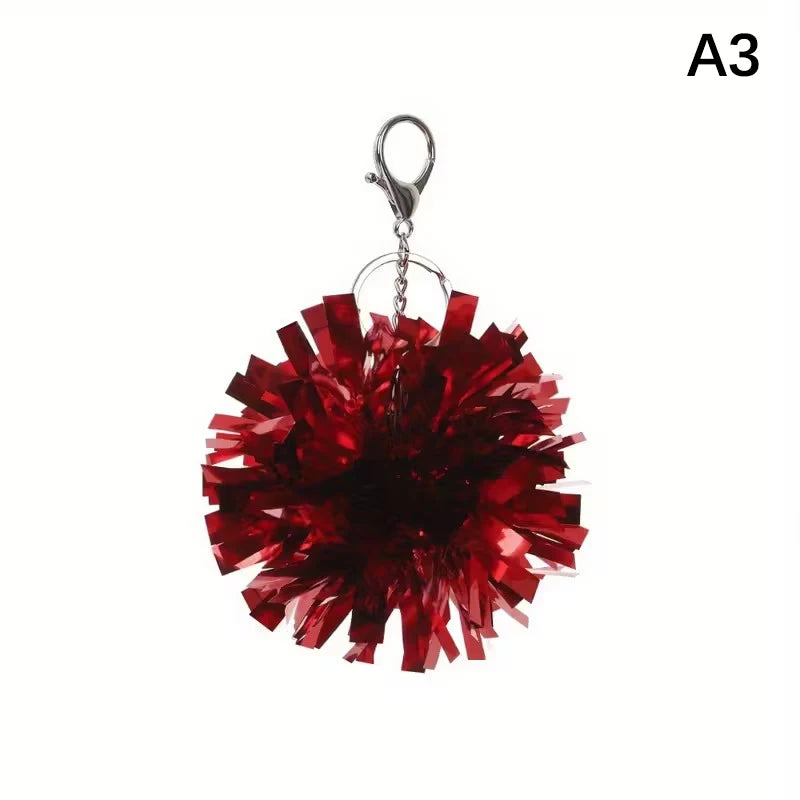 Colorful Cheer Pom Keychains Cheerleader Cheerleading Keyring Charm Vue Other A3