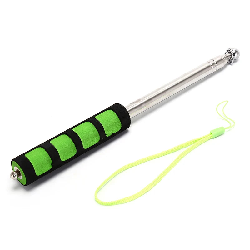 1.2M Flag Pole Portable Telescopic Flag Handheld Pole Tool for Flags Windsocks Vue ... Green