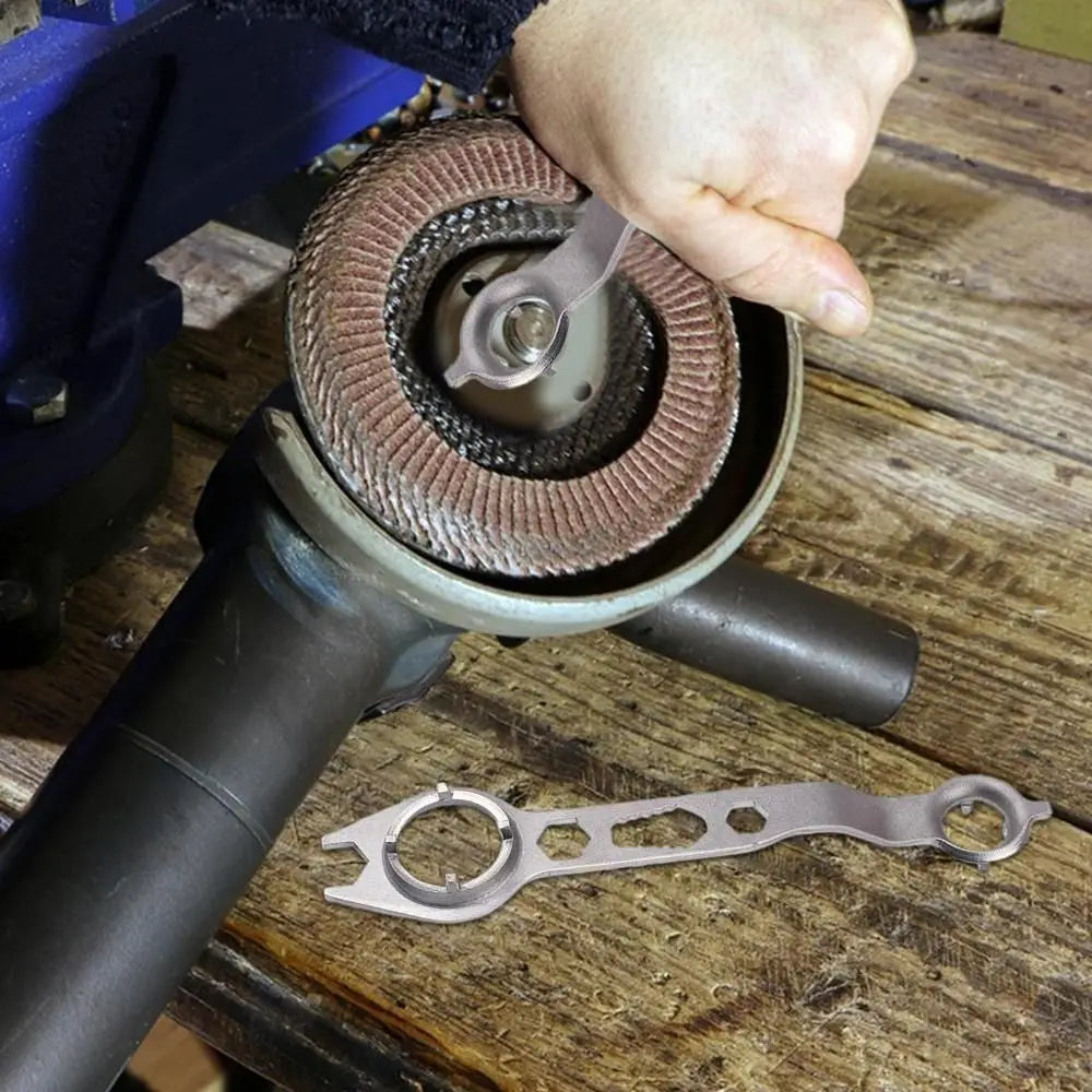 Stable Clamping Angle Grinder Wrench High Strength Labor Saving Remove Repair Spanner Thickened Steel Multi-purpose Vue