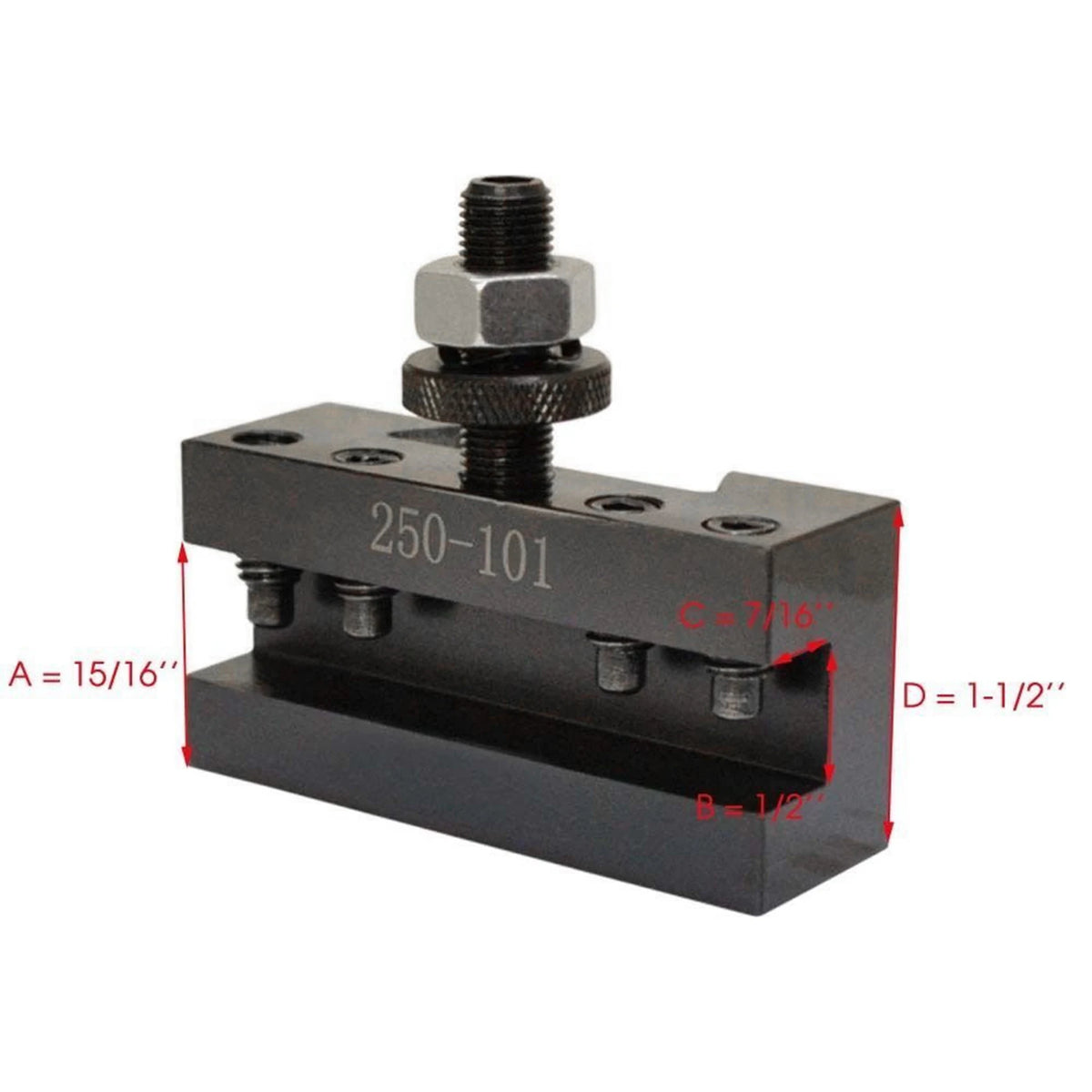 ABKW-4X 250-101 250-102 Turning And Facing Holder Quick Change Tool Post And Tool Holder Vue