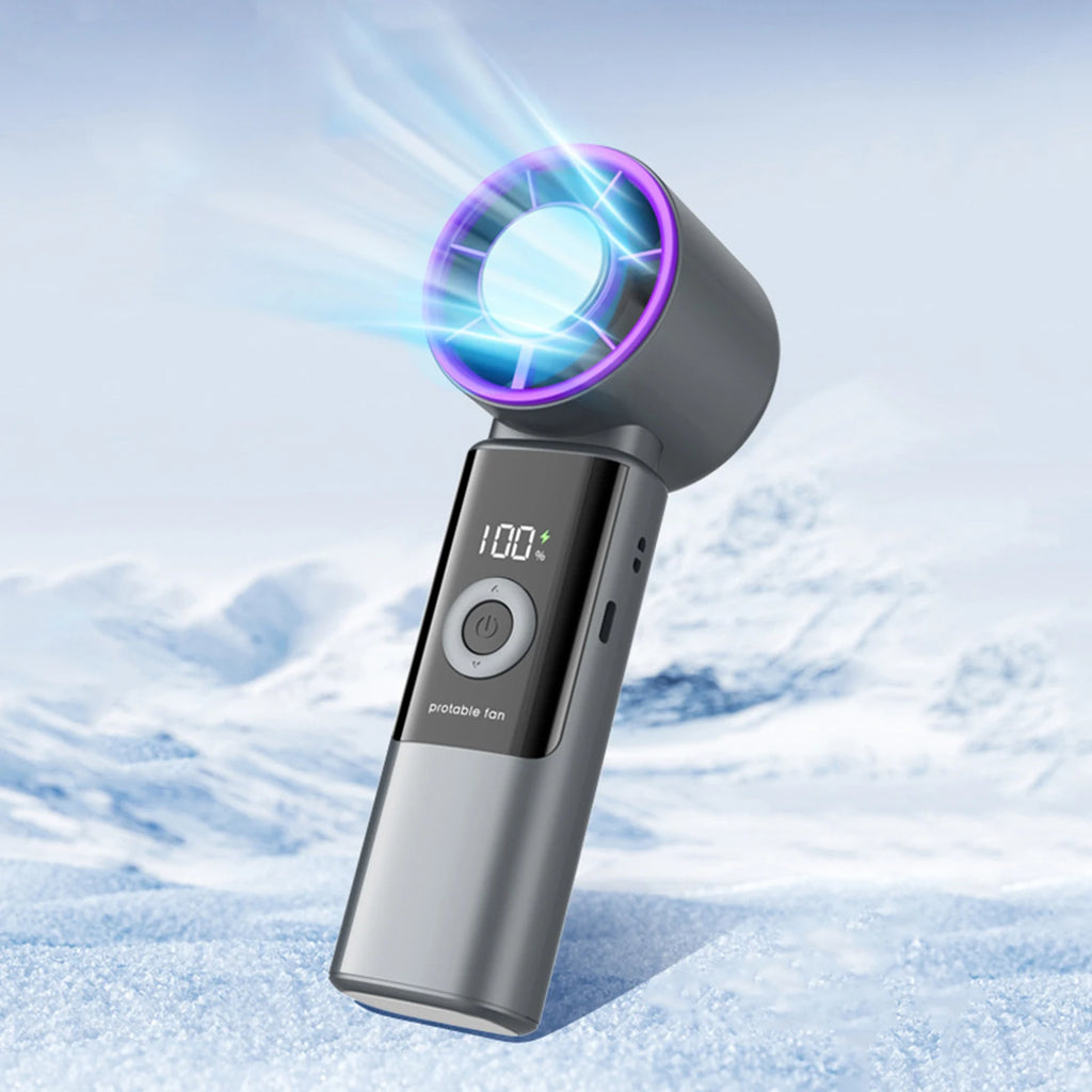 Foldable Handheld Fan USB-C Rechargeable 199-Speed Portable Handheld Portable Fan Vue