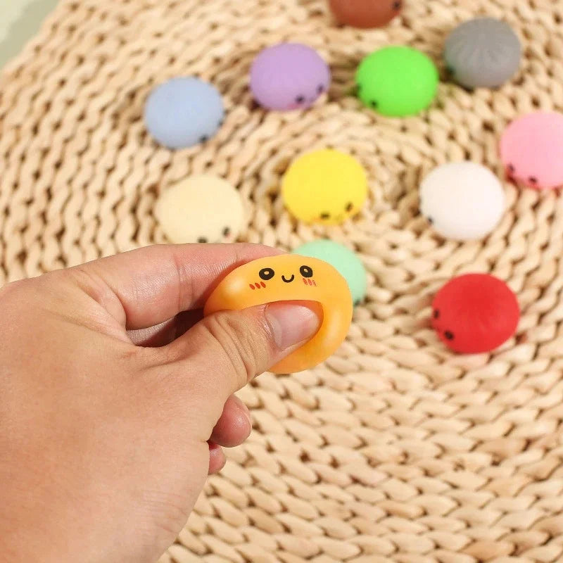 Surprise Dumpling Blind Box Countdown Calendar 24 Day Stress Relief Squeeze Toy Set Kids Teens Women Desk Party Table Decor Gift Vue