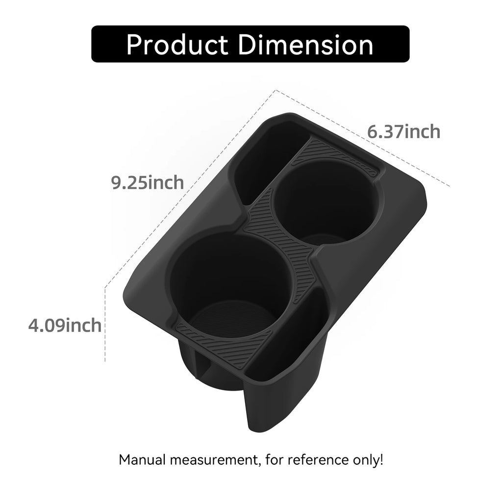 Smabee Left Hand Drive for Kia K4 2025 Center Console Cup Holder Mat Anti-Slip Insert Tray Car Interior Accessories Black Vue