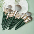 14 Piece Makeup Brush Set Soft Fluffy Eyeshadow Brush Concealer Brush Blush Makeup Brush Beauty Tool Makeup Brush Vue 14 Green