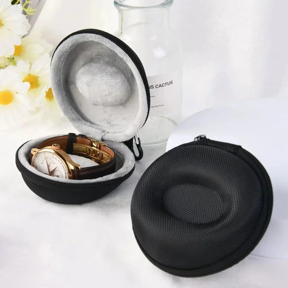 1-2Pc Travel Case Portable Storage Box For Single Watch Shock And Impact-resistant For Wristwatches Smart Watches Watch storage Vue