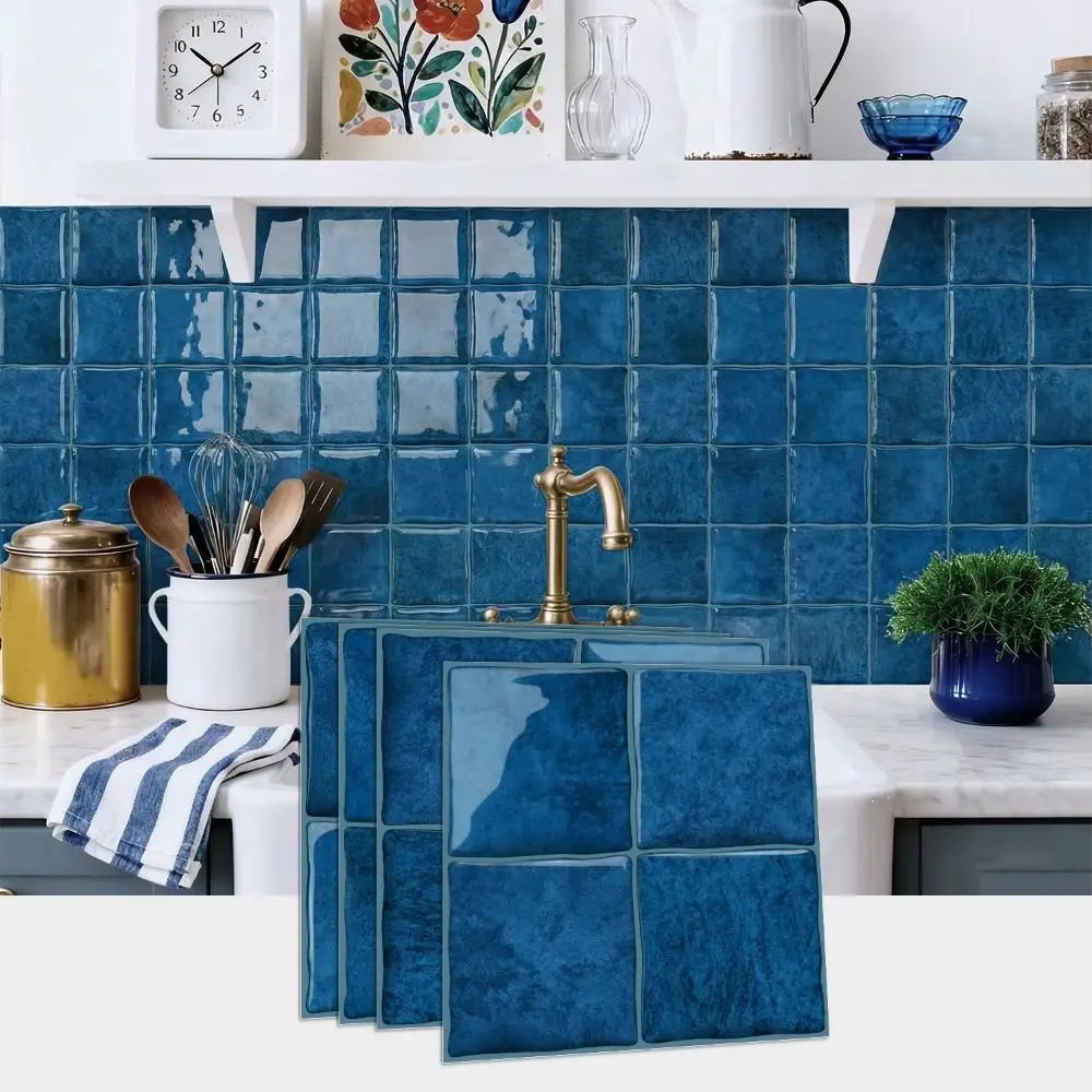 Waterproof 3D Tile Stickers Marble Vein Flexible Self-adhesive wallpaper Lightweight Self-Adhesive Backing Vue