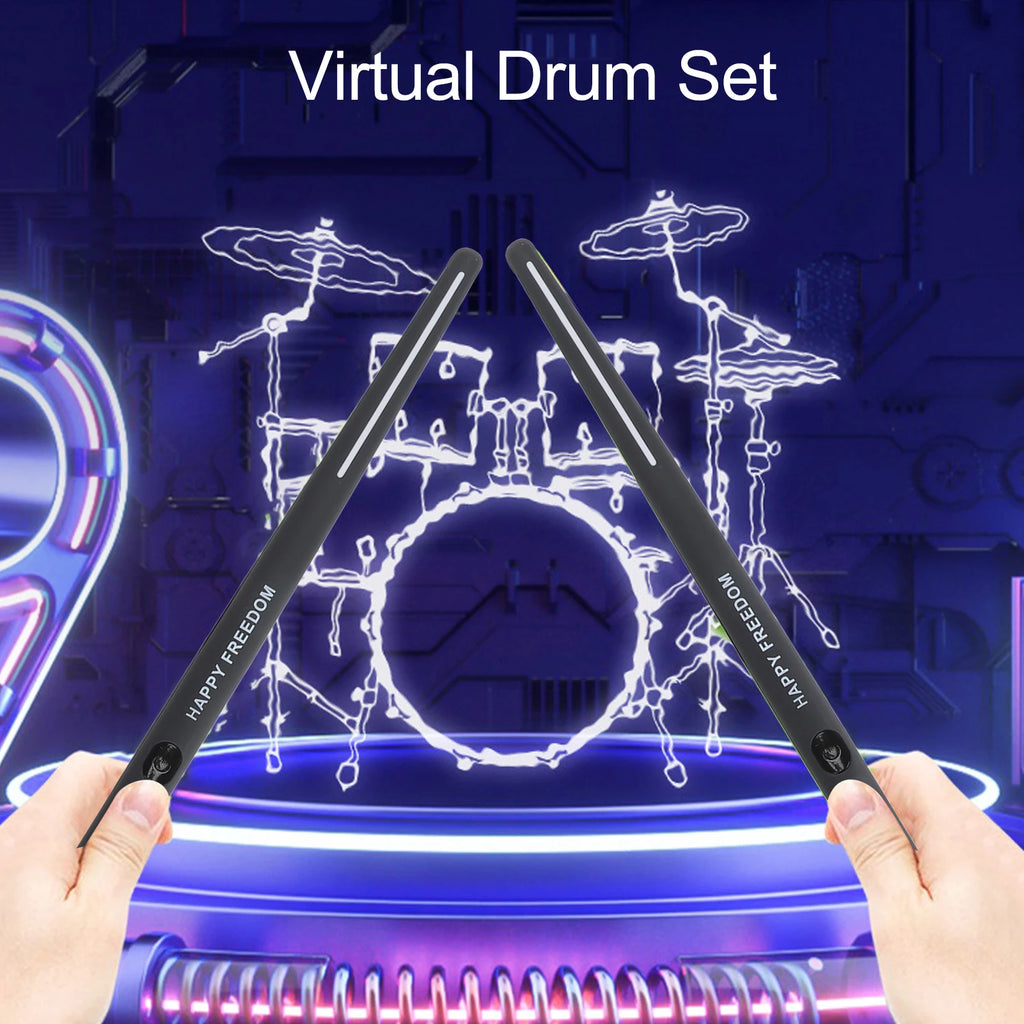 Electronic Drum Set Virtual Drum Kit Portable Virtual Reality Drum Set Electronic Drum Set for Beginners Children Adults Vue