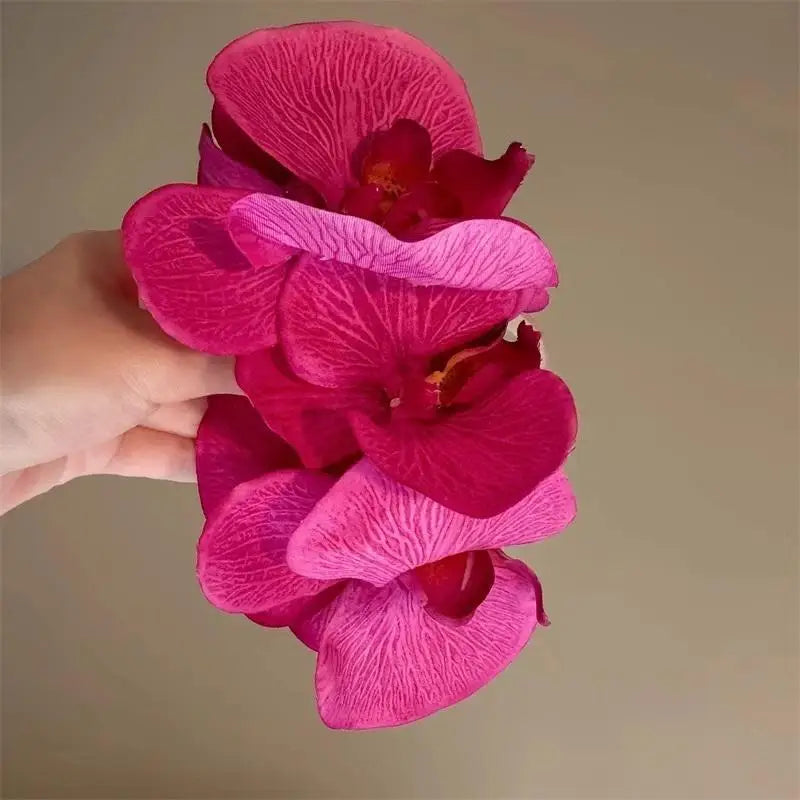 Spring Phalaenopsis Ombré Hair Clip Elegant Orchid Floral Hair Accessories Versatile High End Design for Photoshoot Vue