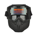 Face Protector Auto Darkening Welding Helmet Head-mounted Impact Resistant Welder Mask Antiglare Large View Welding Face Shield Vue round chin