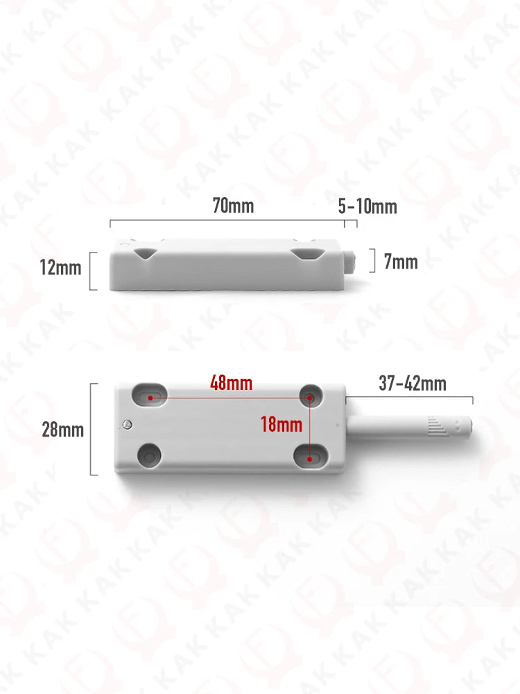 KAK Push to Open Magnetic Cabinet Catches for 2.5m Door Hidden Kitchen Cabinet Handles Damper Buffer for Drawer Door Hardware Vue
