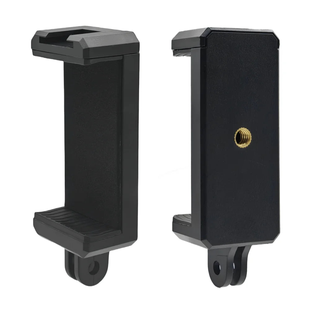 Phone Holder Clip Cold Shoe Mount Bracket Adapter for GoPro Smartphone Iphone Tripod 1/4 Inch Action Camera Accessories Vue