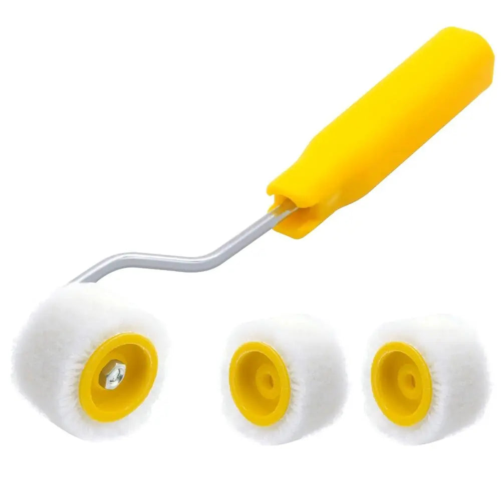 Plastic Mini Paint Rollers Wool Ergonomic Design Trim Edge Brush Roller Touch Up Trim Edge Durable Wool Roller Brush Ceilings Vue