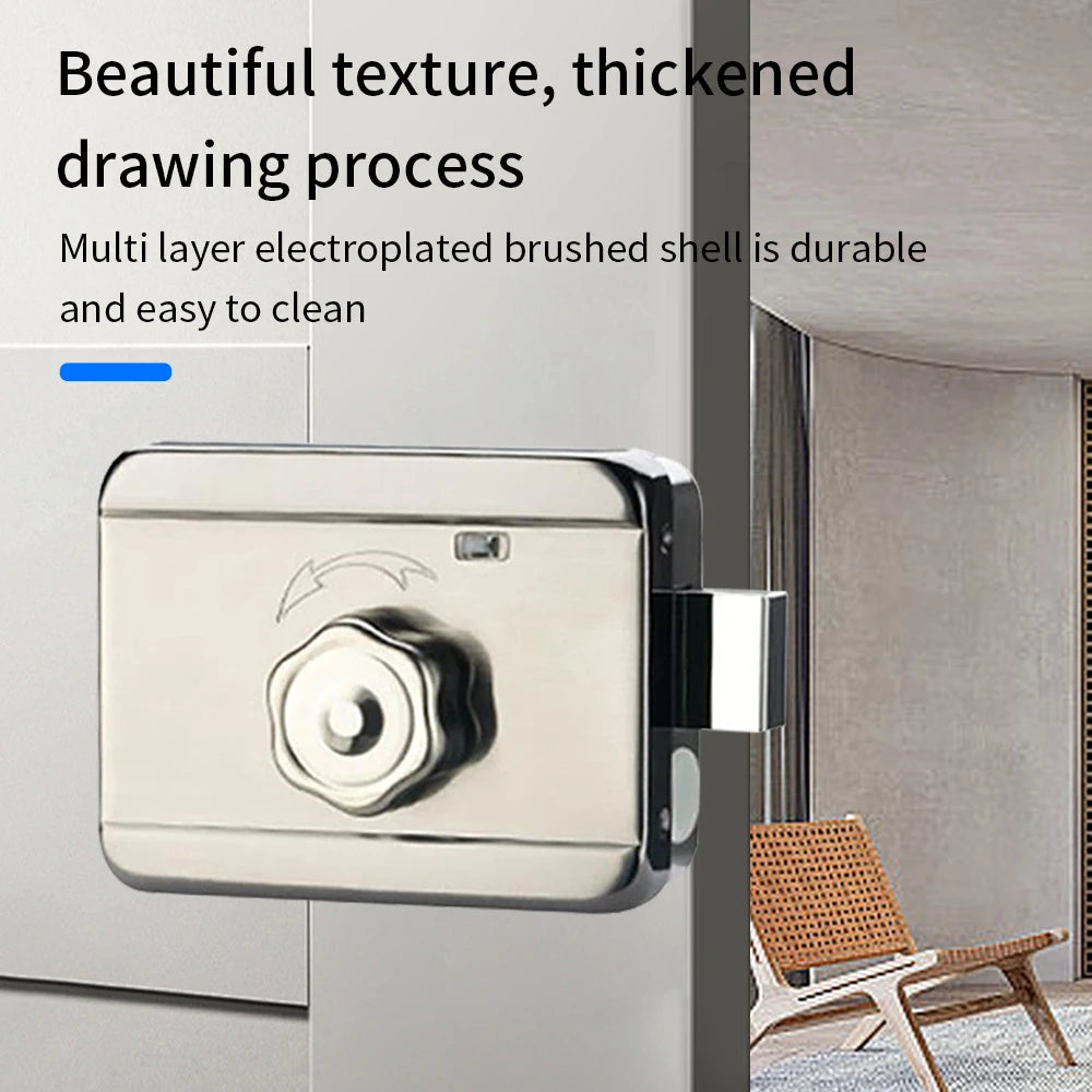 Outdoor Tuya Smart Home Door Lock Double Side Fingerprint Sensor Digital Code IC Card Smart life App Electronic Gate Lock 3 Keys Vue