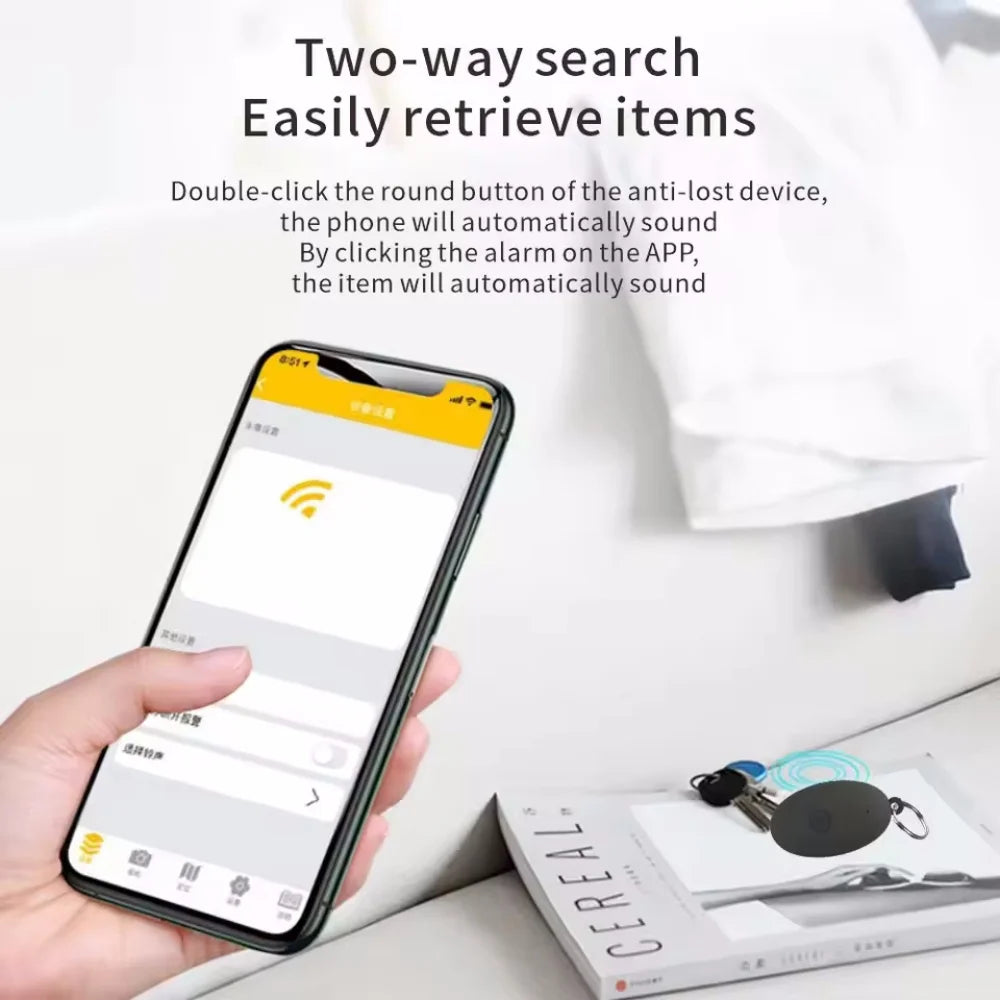 Smart GPS Tracker Mini Anti-Lost Bluetooth 5.0 Locator Tracer for Dog Cat Kids Car Wallet Key Finder Pet Collar Dog Accessories Vue