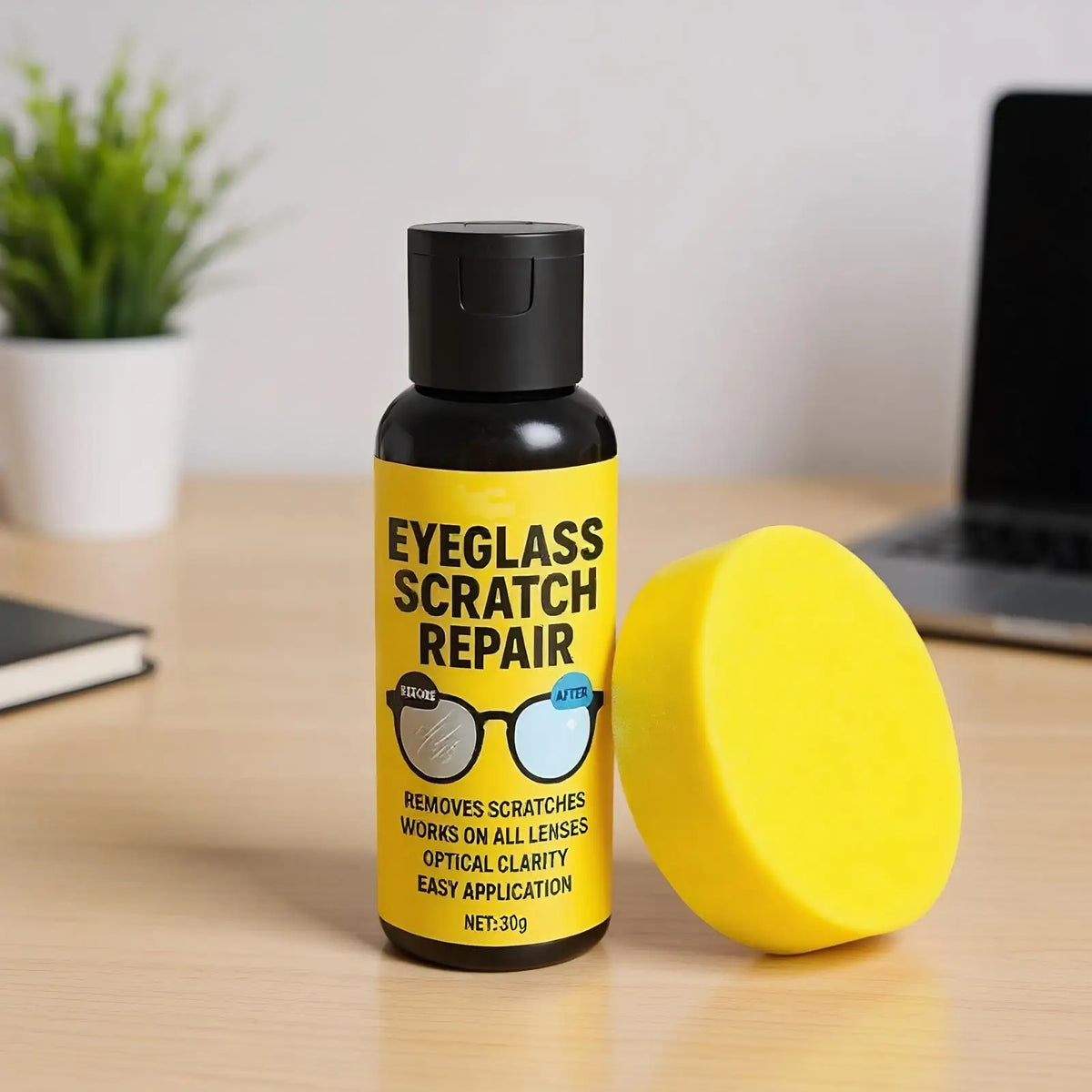 30g Car rearview mirror Scratch Remover Lens Glass Screen Cleaning Paste Screen Scratch Remover for Men Adults Youth Students Vue