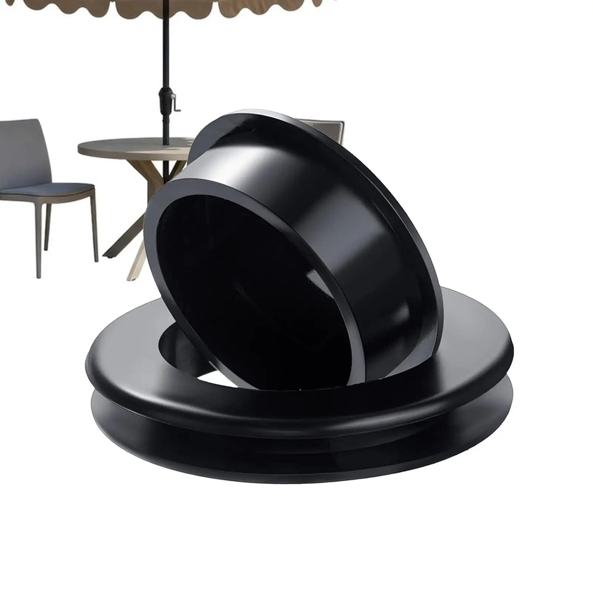 2" Silicone Umbrella Hole Ring with Cap, Flexible Table Plug for Patio Beach Cafe, Outdoor Table Hole Cover for Patio Furniture Vue