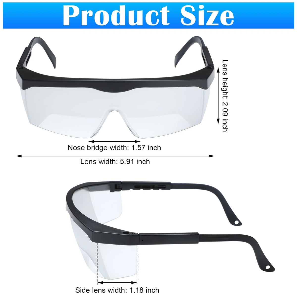 IFR Goggles Pilot Aviation Flight Training Glasses Eyewear Certified IFR View Limiting Frosted Foggles Sun Glare Eye Protection Vue