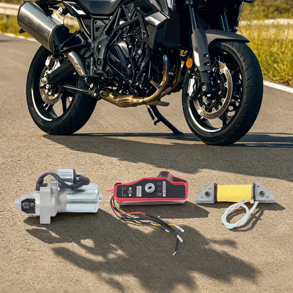 Electric Start Kit Honda GX240 8HP – 12V Starter Motor & Flywheel Engine Start Kit Vue United States