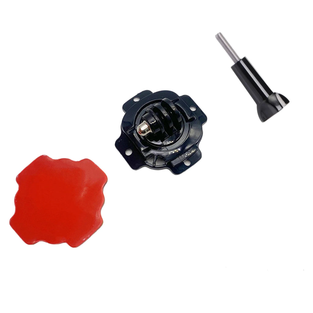 360 Degree Rotating Helmet Mount With 3M Adhesive Sticker For Gopro Hero 10/9/8/7/6/5 Xiaomi Yi Action Camera Accessories Vue