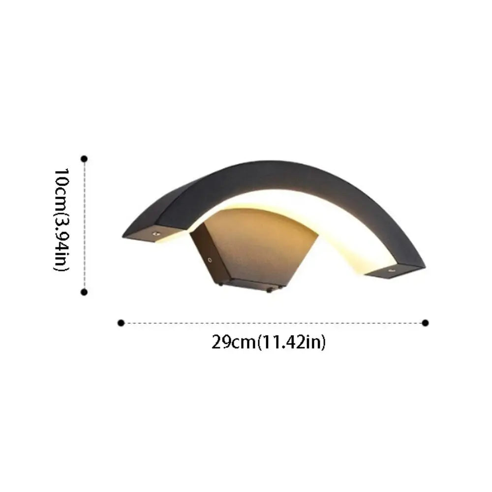 Modern Design LED Wall Lamp Motion Sensor Waterproof Waterproof Wall Light Induction LED Intelligent Induction Lamp Outdoor Use Vue