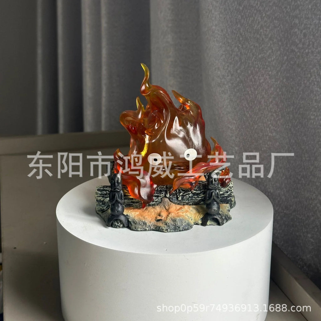 Calcifer Flame Figurine Resin Model For Collectors Teens Adults Home Desk Halloween Christmas Birthday Gift Vue