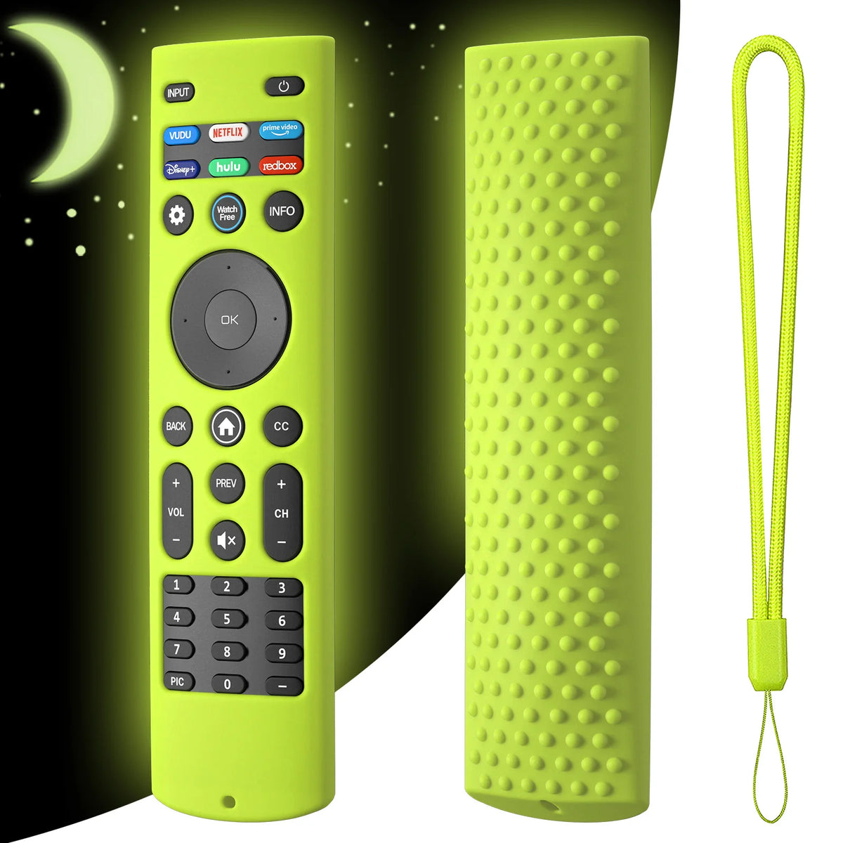 Smart TV for VIZIO XRT140 Remote Control Case Soft Silicone Cover Shockproof Anti-Slip Shell Replacement Smart Remote Control Vue