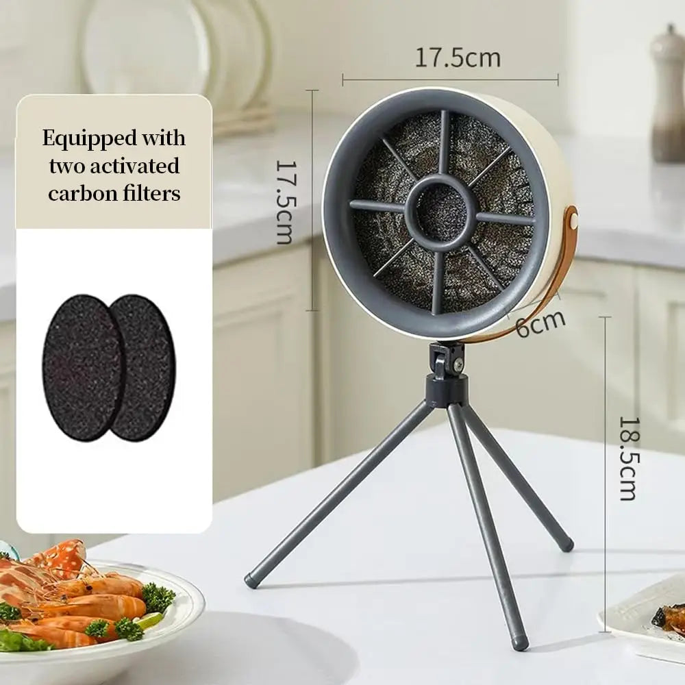 Portable USB Mini Range Hood Large Suction Desktop Exhaust Fan Small Kitchen Cooker Hood Extractor For Home Barbecue Cooking Vue
